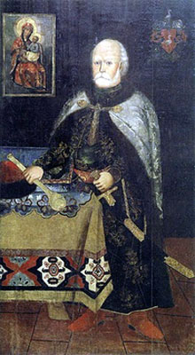 Парадный портрет Дунина-Борковского, конец XVII - начало XVIII века.
