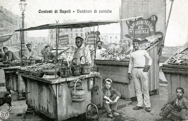 1912 г.Неаполь. Продавцы устриц